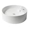 Alfi Brand ALFI brand ABC910 White 22" Oval Above Mount Ceramic Sink with Faucet Hole ABC910 - alternate 6